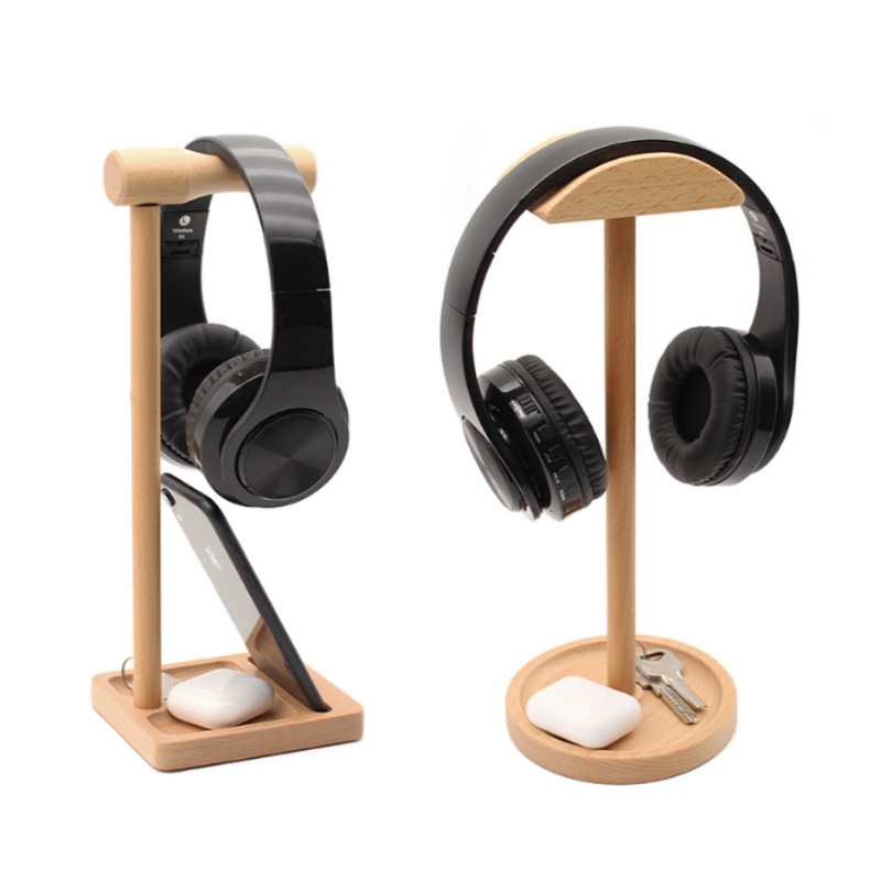 Wooden Headphone Stand 