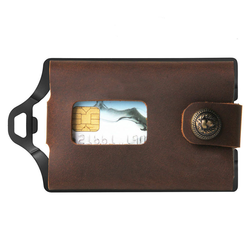 Aluminum Cowhide Wallet 