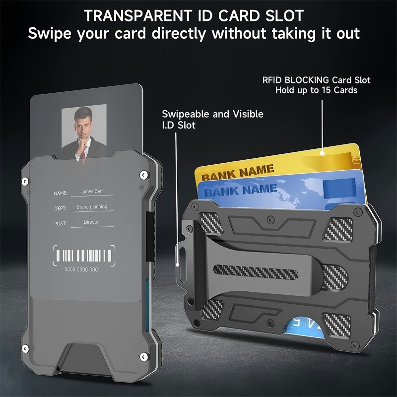 RFID ID Card Badge Wallet 
